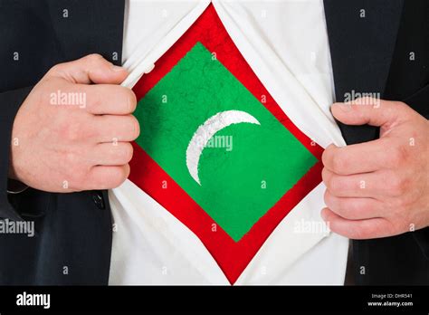 The Maldives Flag Stock Photo Alamy