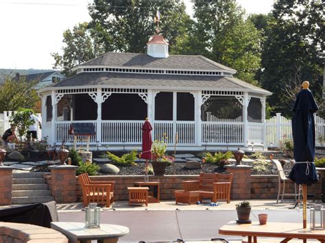 Legacy Vinyl Garden Gazebo Country Lane Amish Built 17