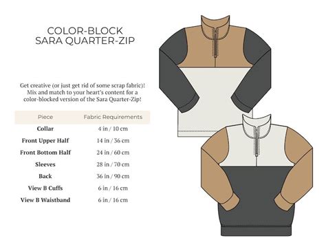 Sara Quarter Zip Pullover PDF Sewing Pattern And Tutorial Sizes 0 24