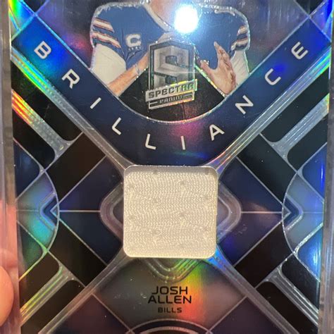 Panini Nfl Spectra Josh Allen Brilliance Patch Buffalo