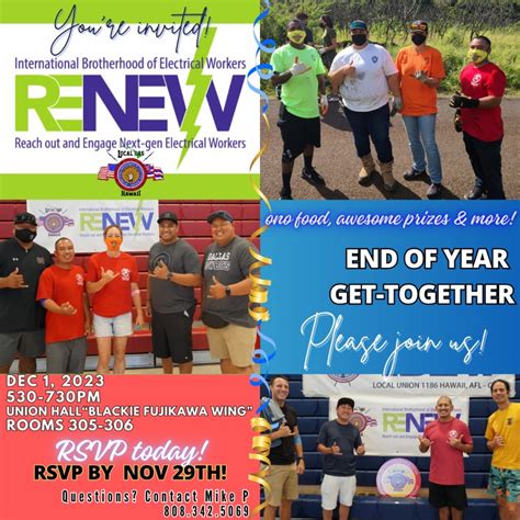 Renew End Of Year Get Together Dec St Ibew