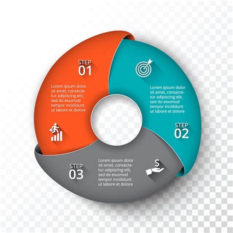 Mod Le D Infographie De Cercle Vectoriel Pour Diagramme De Cycle Avec