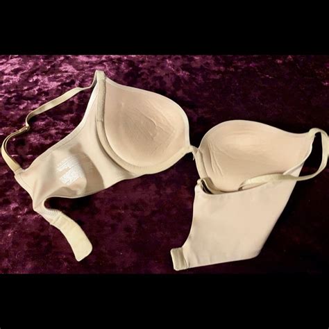 Victorias Secret Plunge Bra 32c Nude Gem