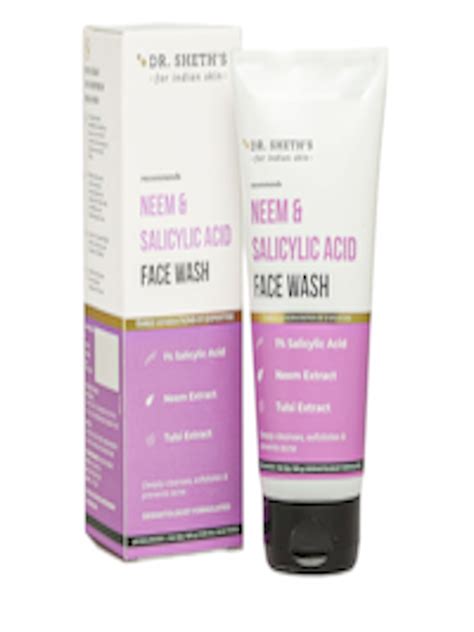 Buy DR. SHETHS Neem & Salicylic Acid Face Wash For Acne & Excess Oil ...