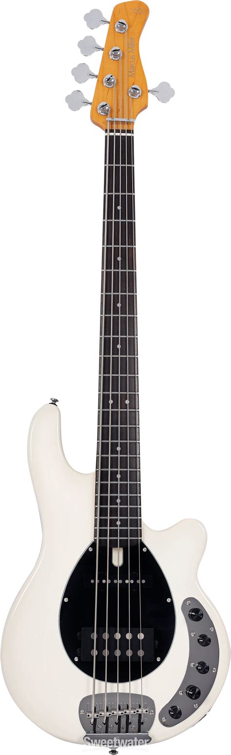 Sire Marcus Miller Z7 5 String Bass Guitar Antique White Sweetwater