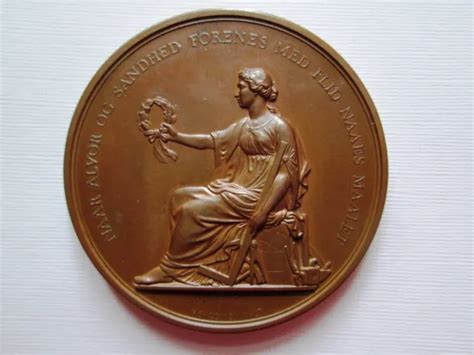 ANCIENNE MÉDAILLE COMMÉMORATIVE Danoise En Bronze De L association Des