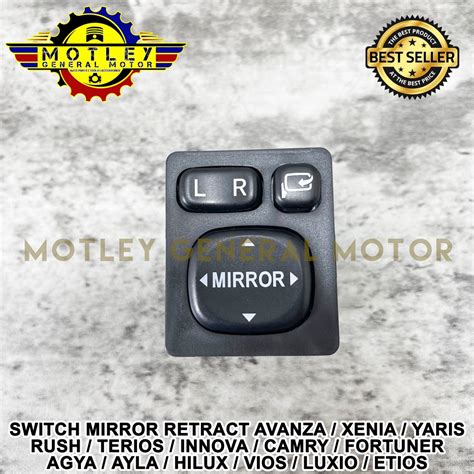 Jual Switch Swit Saklar Mirror Miror Spion Retract Ritrek Retrak Lipat