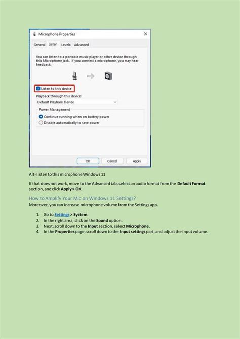 Amplify Boost Increase Mic Volume Windows 11 PDF
