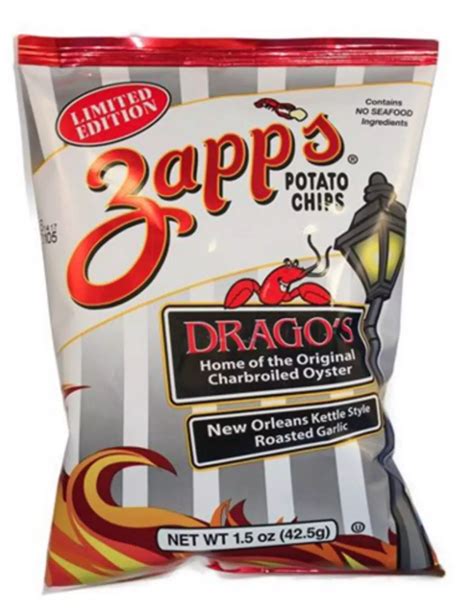 Zapps New Dragos Charbroiled Oyster Potato Chips