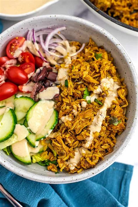 Chicken Shawarma Rice Simple Easy 15 Minute Meal Bites Of Wellness