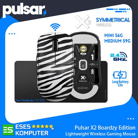 Jual Mouse Pulsar X2 X2 Mini Wireless Boardzy Edition Mouse Gaming