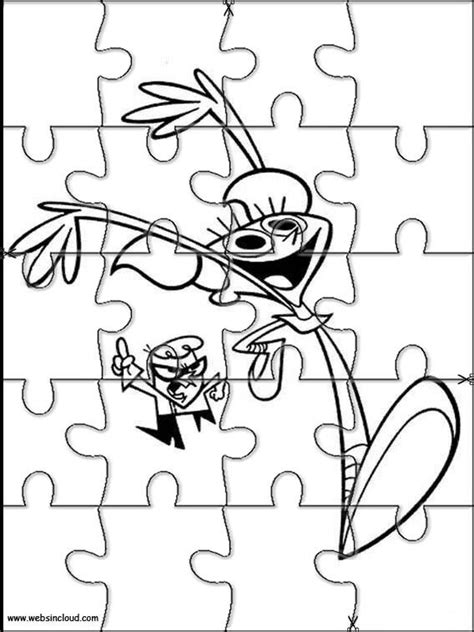 Dexters Laboratory 10 Printable Jigsaw Puzzles To Cut Out For Kids