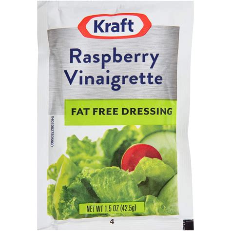 Kraft Raspberry Vinaigrette Fat Free Salad Dressing 15oz Packets Pack Of 60