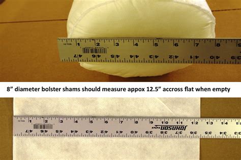 Bolster Pillow Size Chart - Greenbushfarm.com