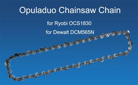 Opuladuo 2x 12 Inch 30 Cm Chainsaw Chains For Dewalt Dcm565n Replacement Chain Saw Chain Fit