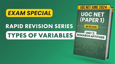 Ugc Net Paper Most Scoring Topics Types Of Variables Based On