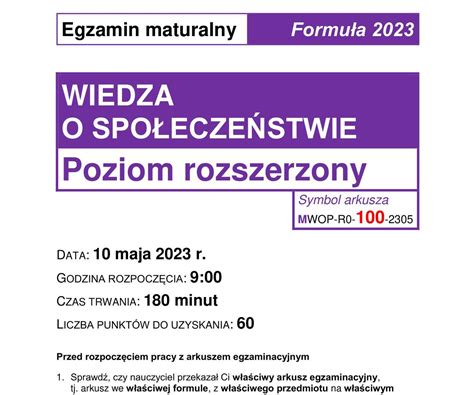 Matura Wos Odpowiedzi Formu A I Arkusz Cke Z Matury Z Wos U