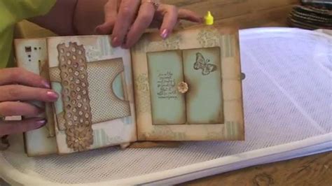 Dcwv Linen Closet Mini Photo Album Mini Scrapbook Albums Mini Photo