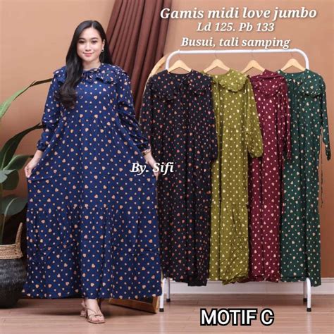 Jual Daster Arab Jumbo Longdres Midi Jumbo Shopee Indonesia