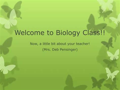 Ppt Welcome To Biology Class Powerpoint Presentation Free Download