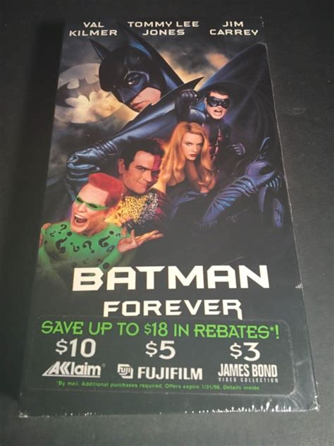 Batman Forever VHS 1995 Tape Factory Sealed New First Print Watermarks