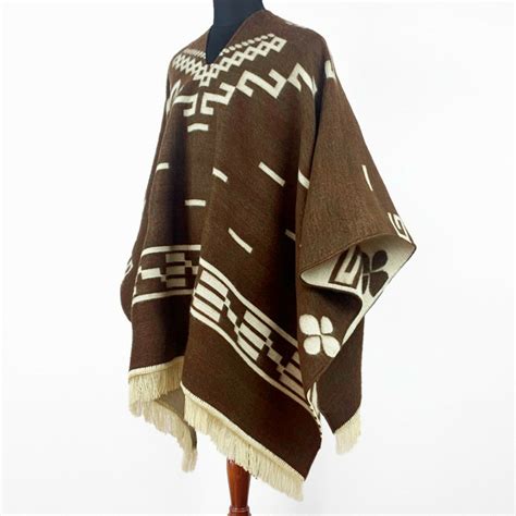 Clint Eastwood Poncho Cowboy Serape Replica Handmade Of Alpaca Wool Un