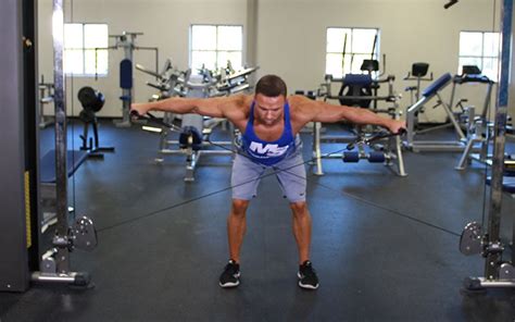 Bent Over Low Pulley Rear Delt Fly: Video Exercise Guide & Tips