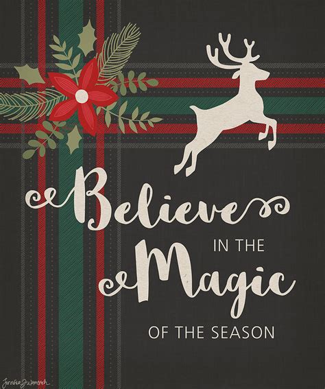 Believe In The Magic Of The Season Painting By Jennifer L Wambach