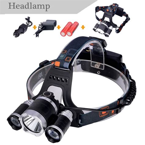 Xm L 3t62r T6 Headlamps 6000 Lumen Rechargeable Led Headlight Outdoor