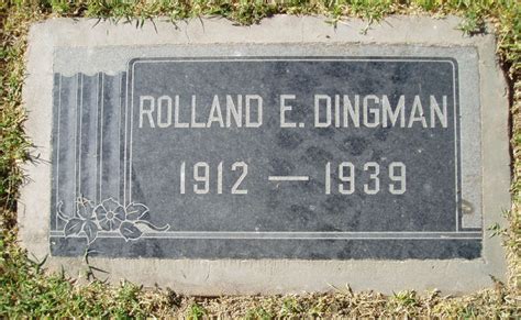 Rolland Ellis Dingman 1912 1939 Find A Grave Memorial