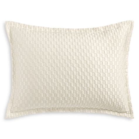 Hudson Park Collection Luxe Block Matelassé Quilted King Sham 100