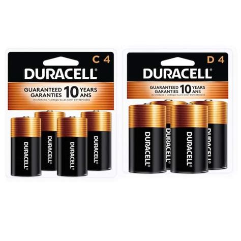 Duracell Coppertop C And D Alkaline Battery Variety Pack Total