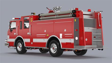 Pumper Fire Truck model - TurboSquid 2134047