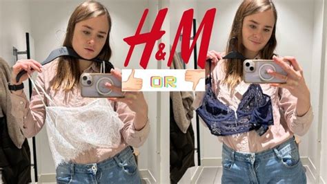 H M Try On Haul New Outfits Underwear In Dressing Room Xxx Mobile