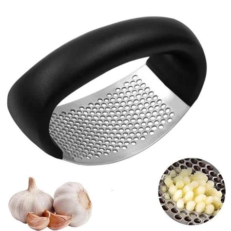 Cheap Stainless Steel Garlic Press Manual Ring Garlic Press Kitchen