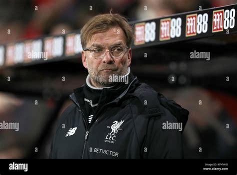 Liverpool Manager Jurgen Klopp Before The Premier League Match At The