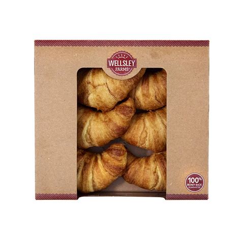 Large Butter Croissants 6 Ct Wellsley Farms Bjs Wholesale Club