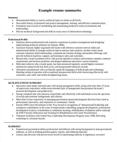 Resume Examples Free Amp Premium Templates Latest Format Profile Statement Example Resume