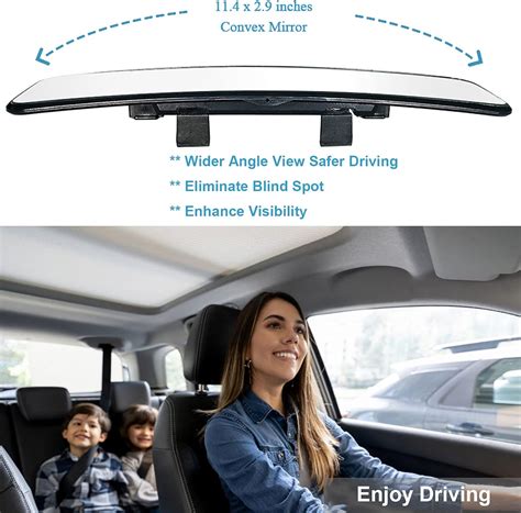 Kitbest Espejo Retrovisor Universal Para El Interior Del Coche