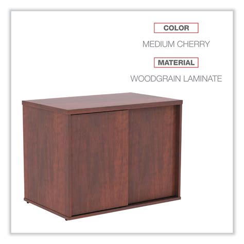 Alels Mc Alera Open Office Low Storage Cabinet Credenza Zuma