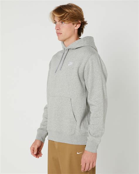 Nike Mens Nsw Club Pullover Hoodie Grey Heather Surfstitch