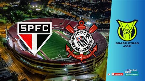 SÃO PAULO x CORINTHIANS Campeonato Brasileiro 2023 RODADA 25 PES