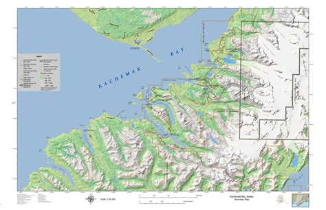 Kachemak Bay, Alaska Overview Map map by BarnwellGeospatial - Avenza ...