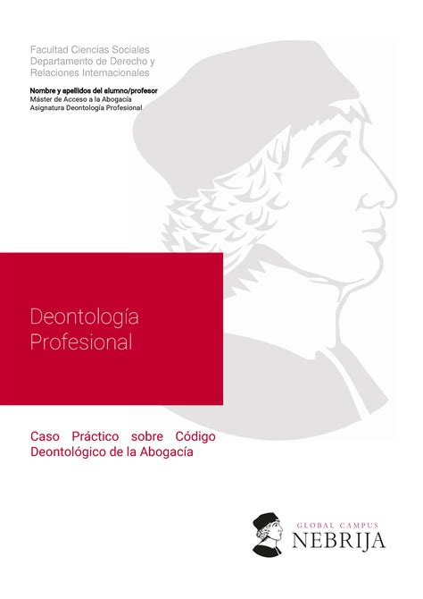 Actividad De Aprendizaje Caso Práctico Código Deontológico De La