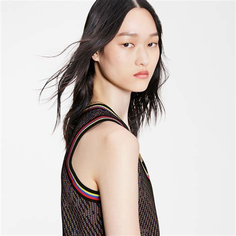 Monogram Pixel Knit Tank Dress Women Ready To Wear Louis Vuitton