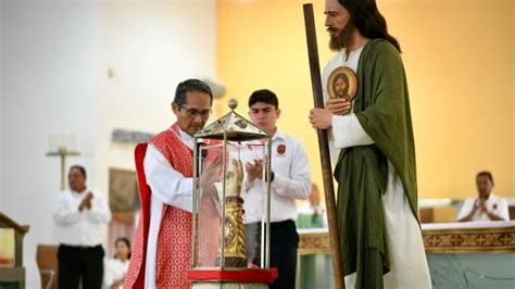 Llega reliquia de San Judas Tadeo a parroquia de la Concepción en Boca