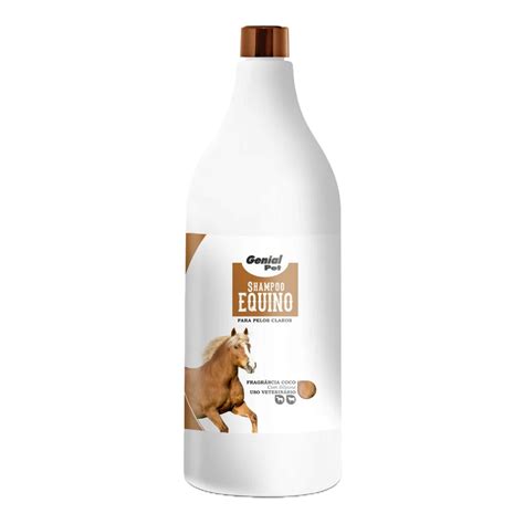 Shampoo Equino Pelos Claros Lt Genial Pet Kv Medical Produtos