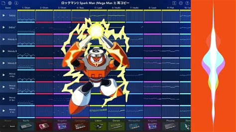 Mega Man 3 Spark Man Stage Music Korg Gadget Arr ロックマン3 スパークマン ステージbgm アレンジ 耳コピー Mastered