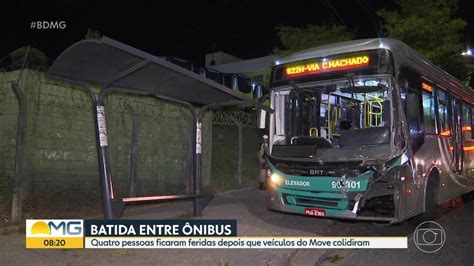 V Deo Quatro Pessoas Ficam Feridas Depois De Batida Entre Nibus Do