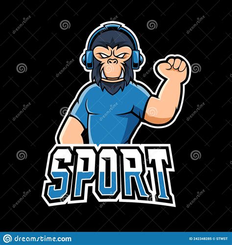 Gorilla Sport Or Esport Gaming Mascot Logo Template For Your Team